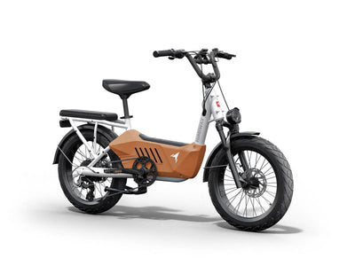 Himiway C3 Cargo eBike in Orange – front three-quarter right view
