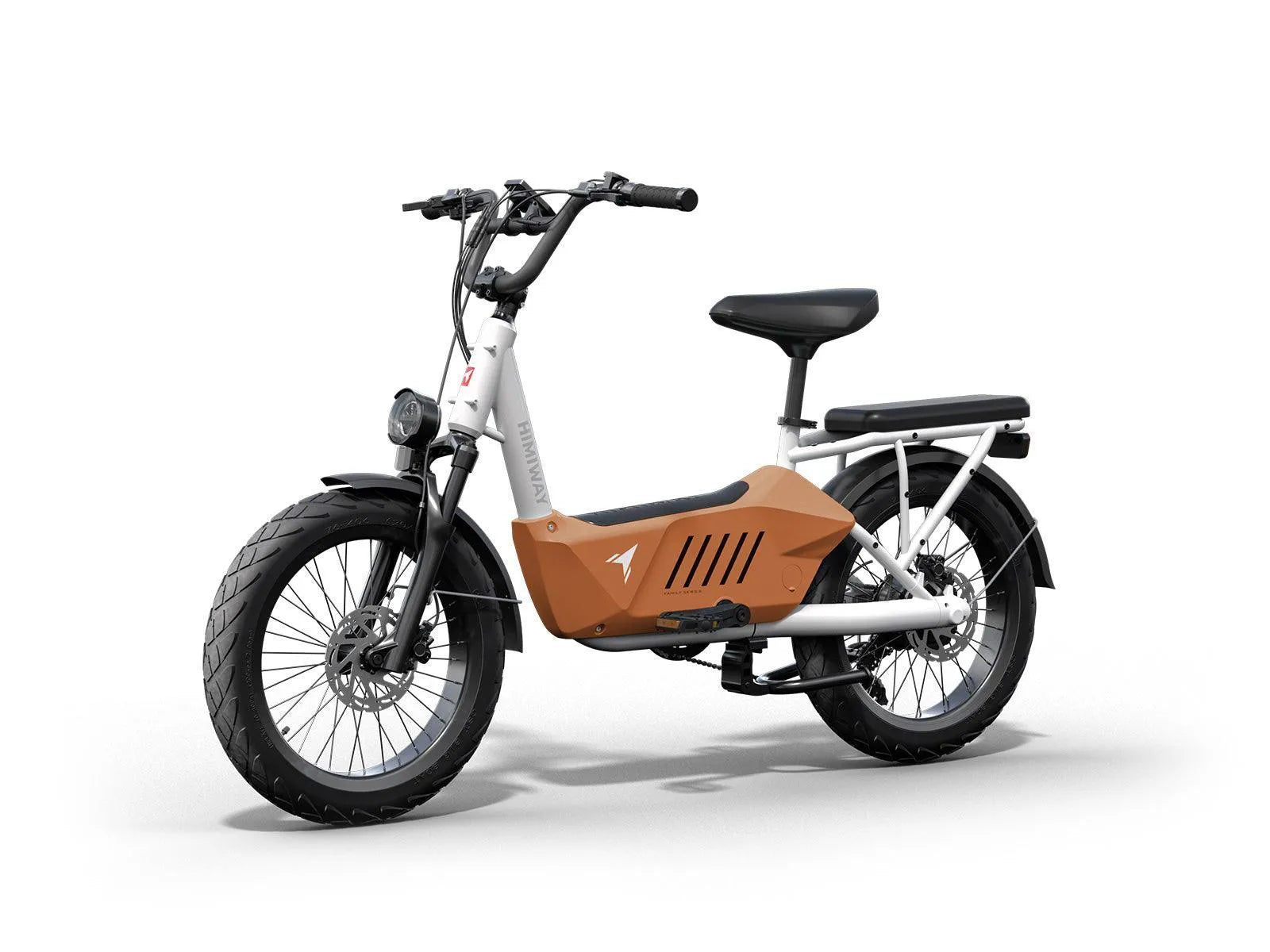 Himiway C3 Cargo eBike in Orange – rear three-quarter view