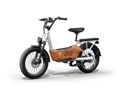 Himiway C3 Cargo eBike in Orange – rear three-quarter view