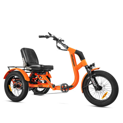 Addmotor Freetan M-368X Full-Suspension Semi-Recumbent eTrike — orange