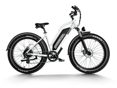 Himiway D3 Cruiser eBike – White – front three-quarter view