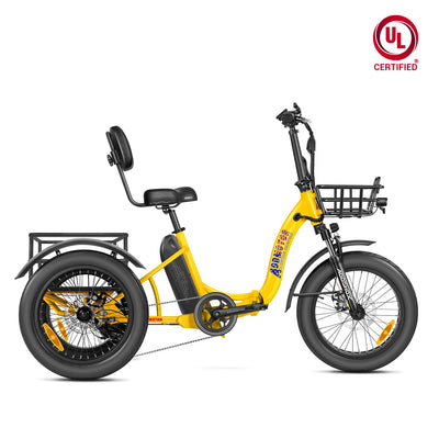 Addmotor Triketan M-330F Folding eTrike — yellow