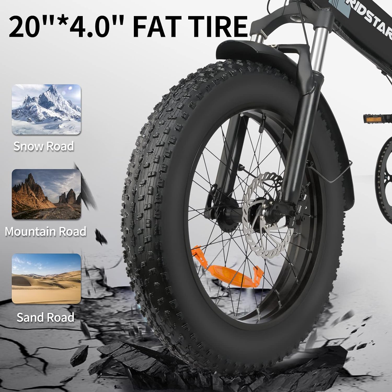 Ridstar® H20 1000W Electric Mountain Bike