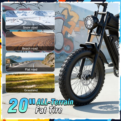 Ridstar® Q30 Lite 1500W Fat Tire Ebike