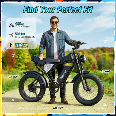Ridstar® Q30 Lite 1500W Fat Tire Ebike