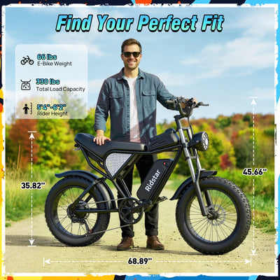 Ridstar® Q30 2000W 48V 20AH Fat Tire Ebike