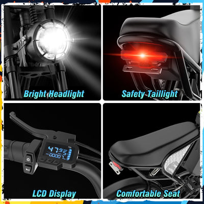 Ridstar® Q30 Lite 1500W Fat Tire Ebike