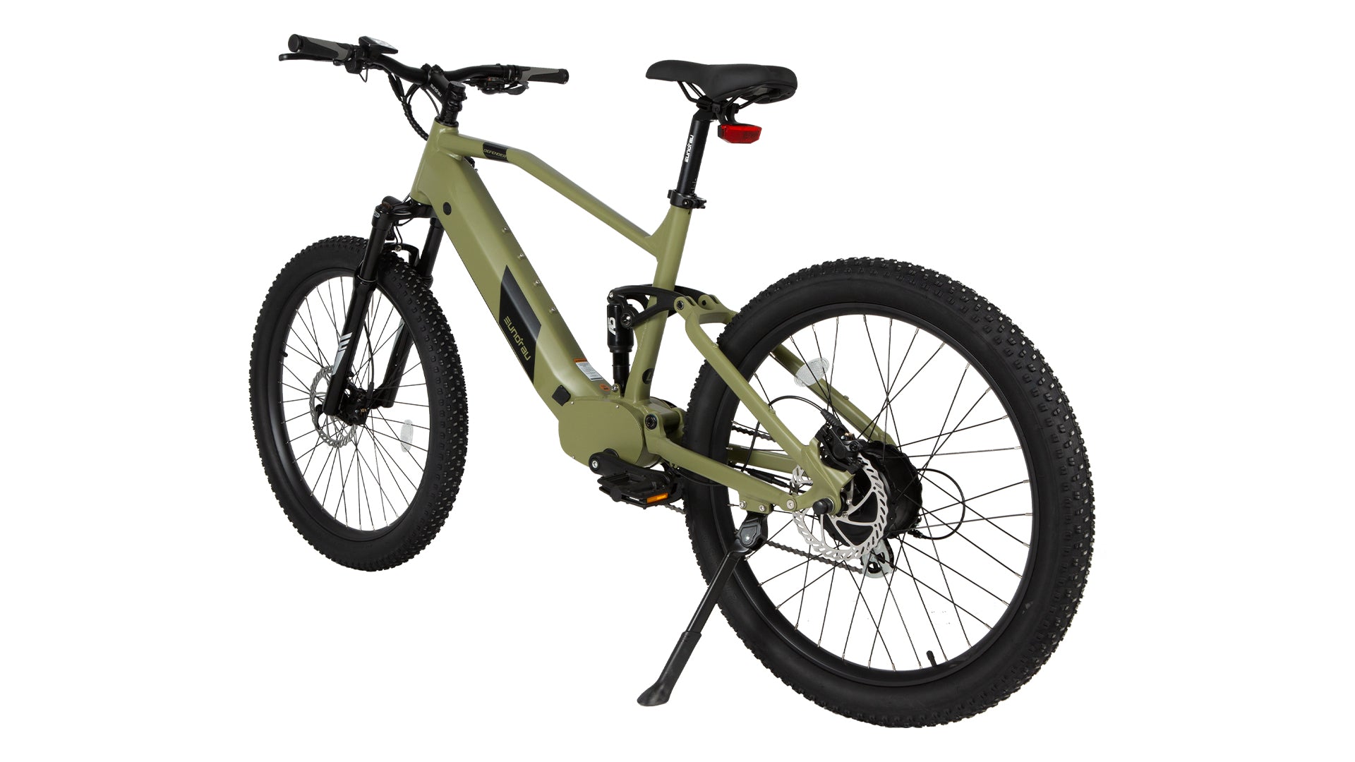 Eunorau Defender – Army Green – front three-quarter left view