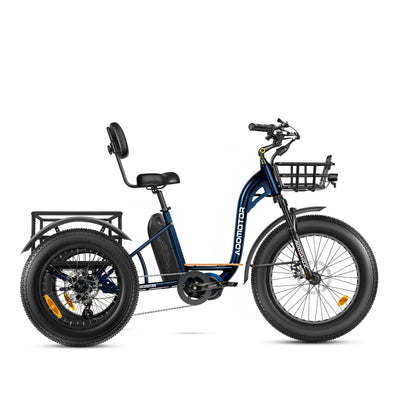 Addmotor Grandtan Turbo Mid-Drive eTrike — neptune blue