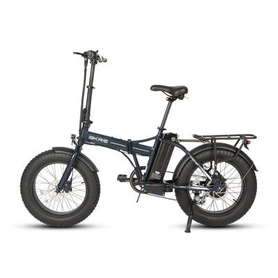 Eunorau E-FAT-MN folding fat e-bike – front34 left