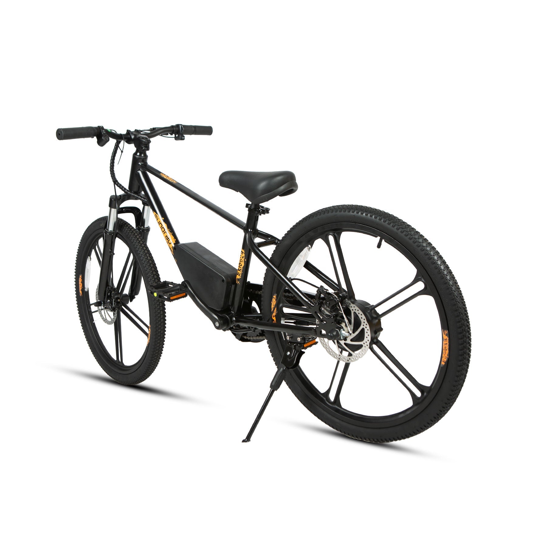 Eunorau EKIDS24 Kids Electric Bike (24") – Cloud White – front three-quarter left view
