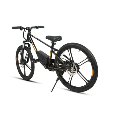 Eunorau EKIDS24 Kids Electric Bike (24") – Cloud White – front three-quarter left view