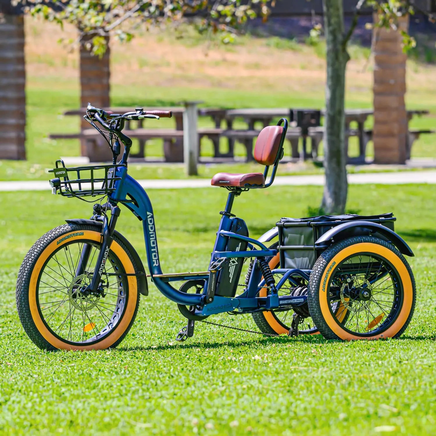 Addmotor Grandtan X Full-Suspension eTrike — neptune blue