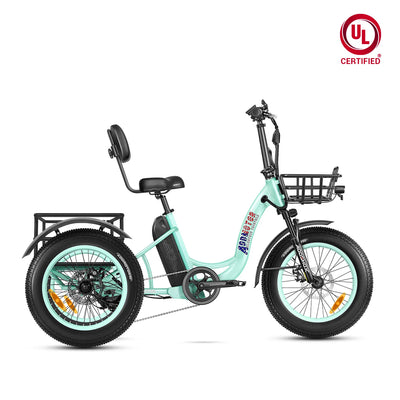 Addmotor Triketan M-330 eTrike — cyan green