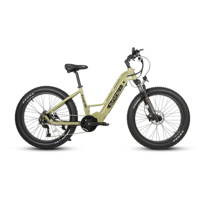 Eunorau FAT-HD 2.0 Mid-Drive Fat eBike (Hunter X7) – Army Green – front three-quarter right view