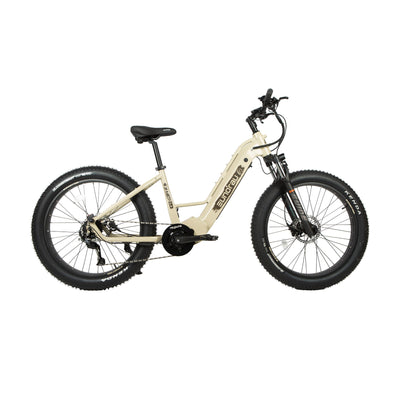 Eunorau FAT-HD 2.0 Mid-Drive Fat eBike (Hunter X7) – Safari – front three-quarter right view