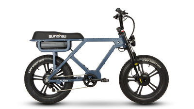 Eunorau FLASH AWD 1.0 Dual-Motor Moto eBike – Moon Black – front three-quarter right view