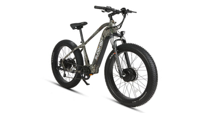 Eunorau FAT-AWD 2.0 All-Wheel-Drive Fat eBike – Maple – left side view