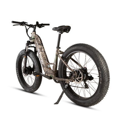 Eunorau FAT-AWD 3.0 All-Wheel-Drive Fat eBike – Maple – rear three-quarter view