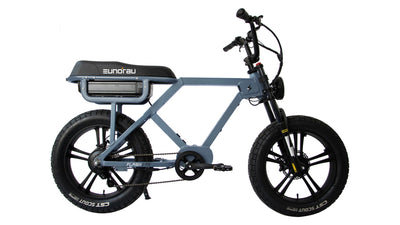 Eunorau FLASH LITE 2.0 Moto eBike – Moon Black – front three-quarter right view