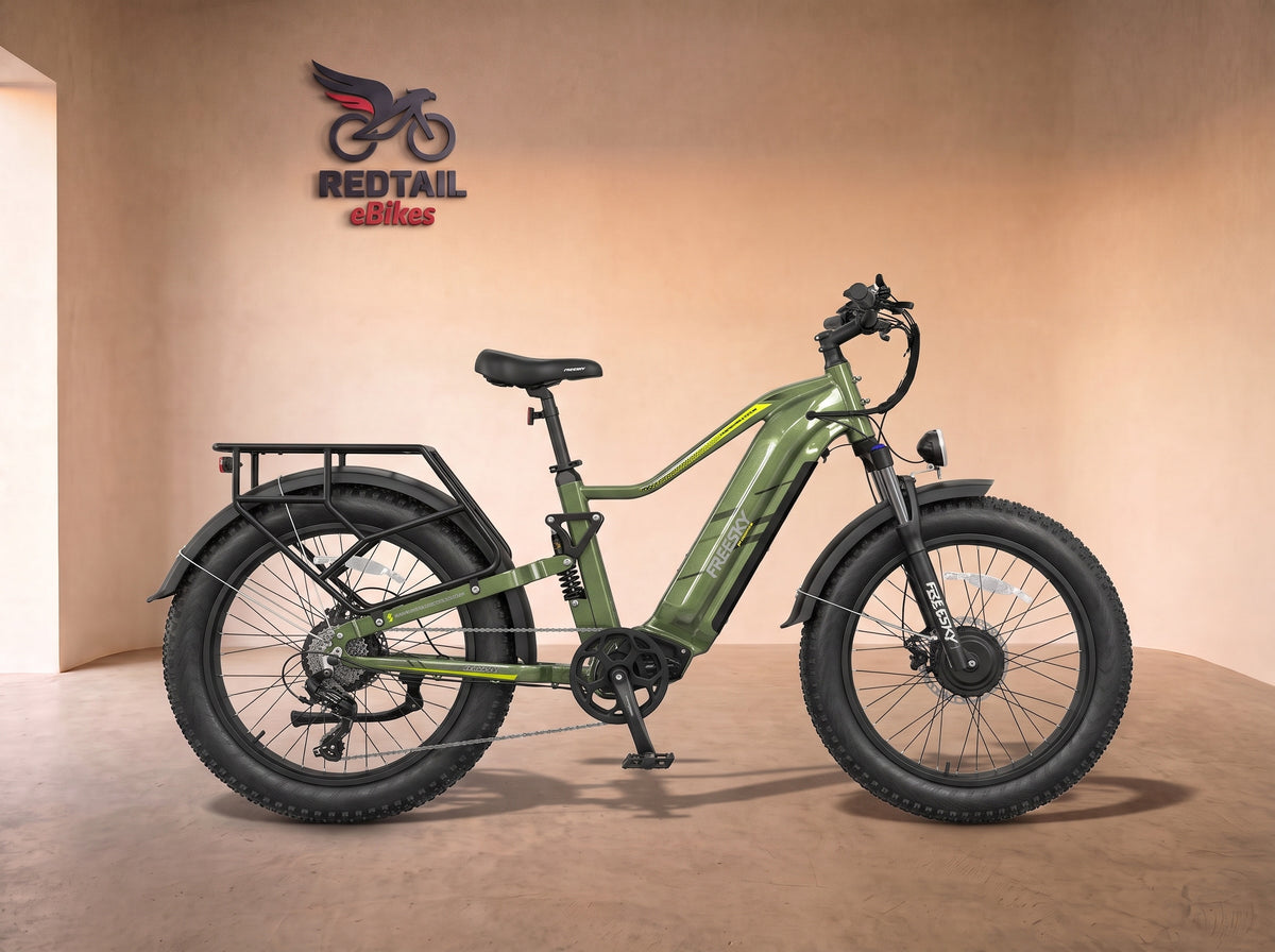 Freesky Eurostar Turbo M-410, side profile in the Redtail eBikes studio