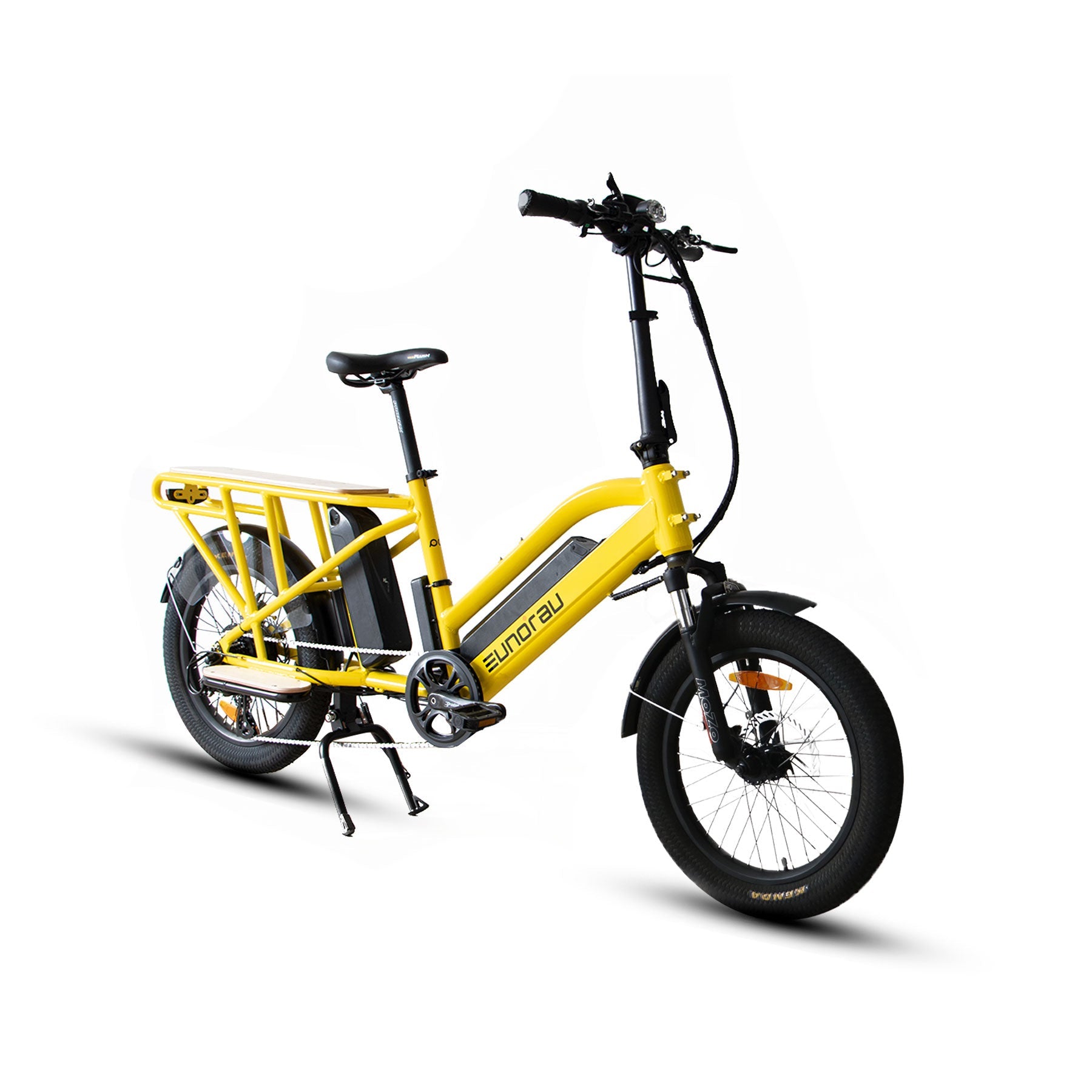 Eunorau G30-CARGO 2.0 Cargo eBike – Yellow – left side view