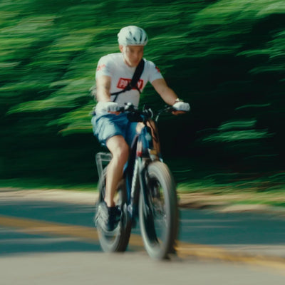 Rider on a Gemini on a forest road