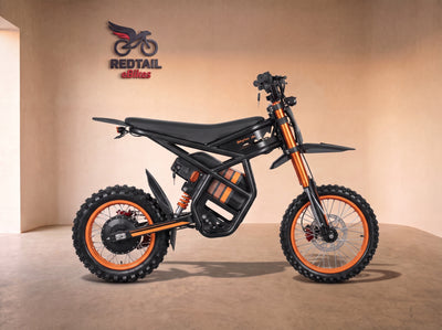 GT54 Electric Mini Motorbike for Teenagers & Adults, side profile in the Redtail eBikes studio