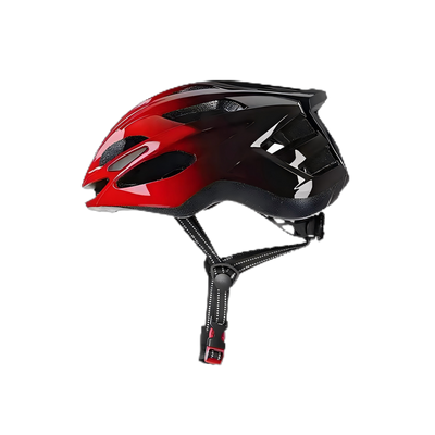 VTUVIA helmet, red and black, side view