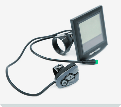 DWMEIGI KDS51C display with its cable and handlebar button pad