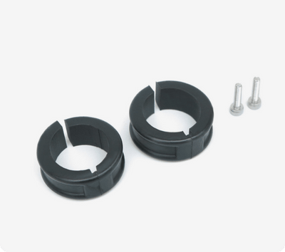 Two handlebar shims and two screws shown with the KDS51C display