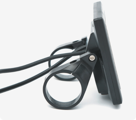 DWMEIGI KDS51C display and handlebar clamp, side view