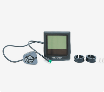 DWMEIGI KDS51C display, button pad, cable, shims and screws laid out