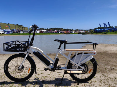 Eunorau MAX-CARGO 2.0 Cargo eBike – Green – front three-quarter left view
