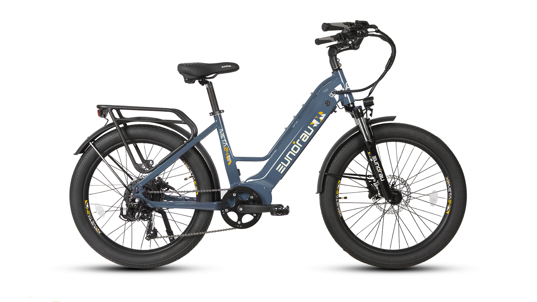 Eunorau META24 – Steel Blue – front three-quarter right view