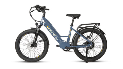 Eunorau META275 2.0 – Steel Blue – front three-quarter left view