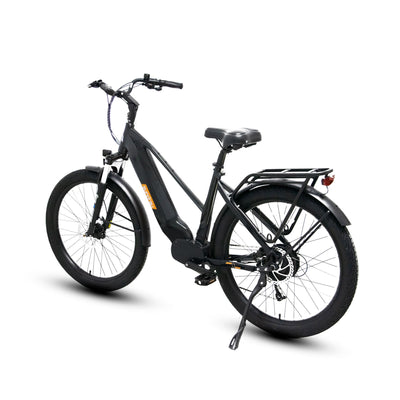 Eunorau META275 1.0 – Black – rear three-quarter view