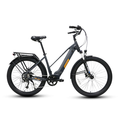 Eunorau META275 1.0 – Gray – front three-quarter right view