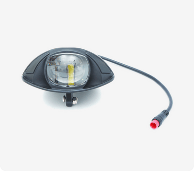 DWMEIGI MG1703 headlight, front view, with its cable and plug