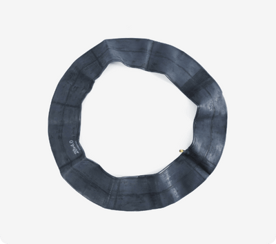The 20 × 4.0-inch inner tube, deflated