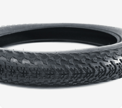 Tread of the 20 × 4.0-inch fat tire, close-up