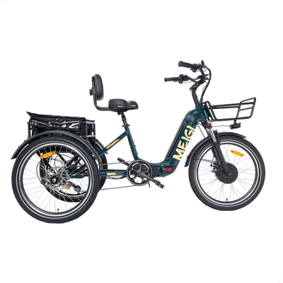 DWMEIGI MG2302 Silverado Urban electric tricycle in Green, side view