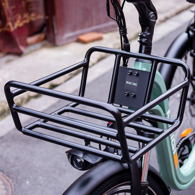 Close-up of the Blazer's front basket rack