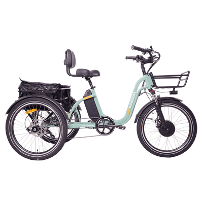 DWMEIGI MG2303 Blazer full-suspension electric trike in Green, side view