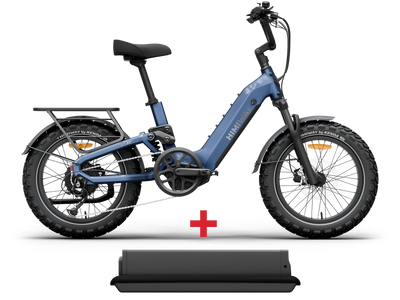 Himiway D5<sup> 2.0</sup> 20" eBike in midnight blue