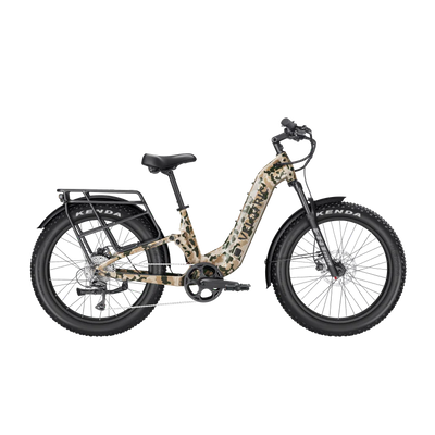 Velotric Nomad 2X Full Suspension Fat Tire eBike in Multi-Terrain Camo