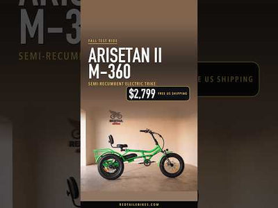 Addmotor Arisetan II M-360 semi-recumbent electric trike, test ride video
