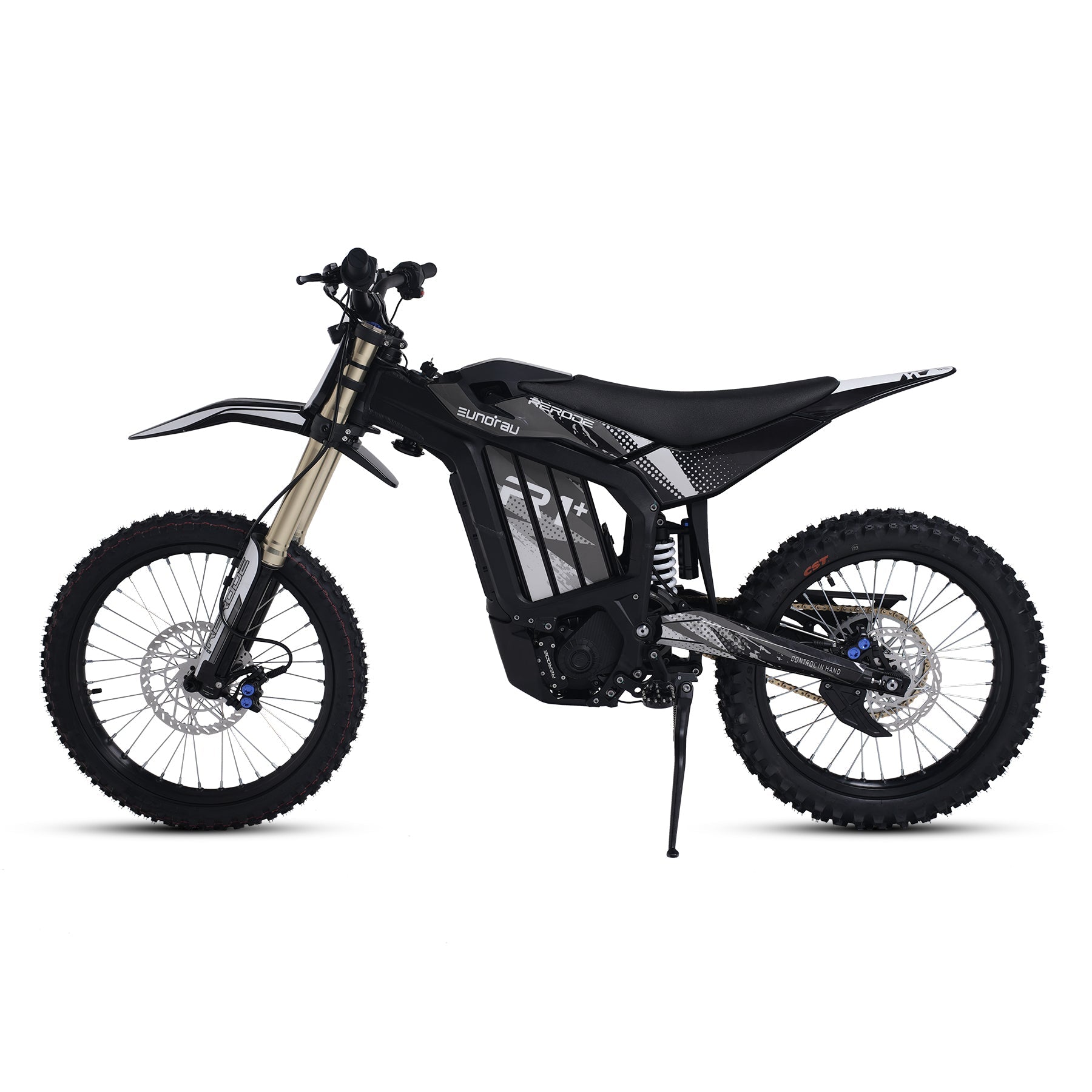 Eunorau R1+ Electric Dirt Bike – Black – left side view