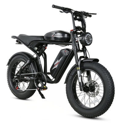 Samebike Pilot EX, Black in ral 9017 traffic black