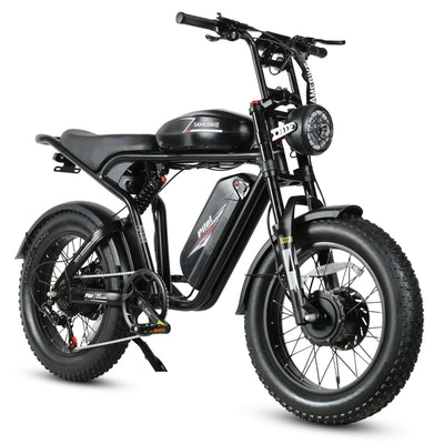 Samebike Pilot SR, Black in ral 9017 traffic black